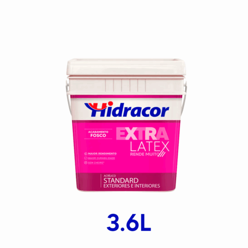 TINTA ACRÍLICA EXTRA LATEX 3,6L – HIDRACOR